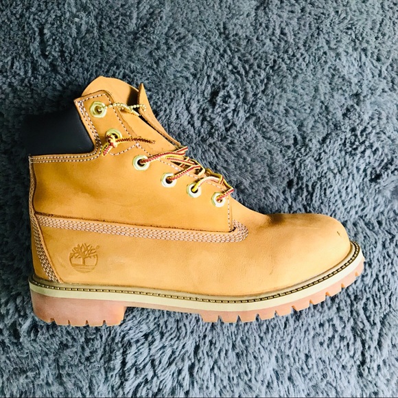 Timberland Boys 12909 Brown Leather Round Toe Lace Up Ankle Boots Size 5 M - Picture 11 of 13